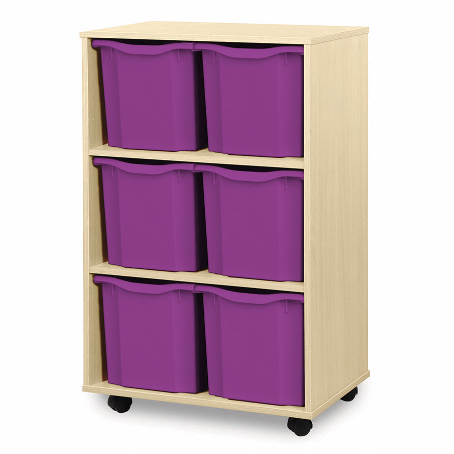 Monarch 6 Quad Vertical Tray Unit Purple Monarch trays
