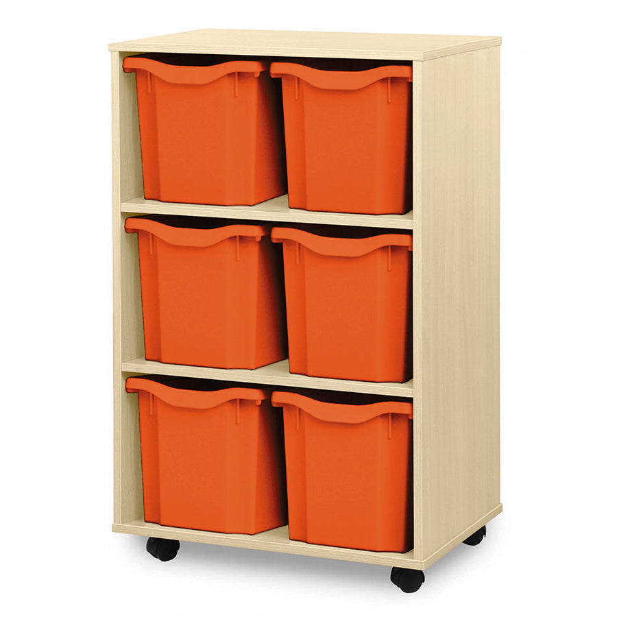 Monarch 6 Quad Vertical Tray Unit Tangerine Monarch trays