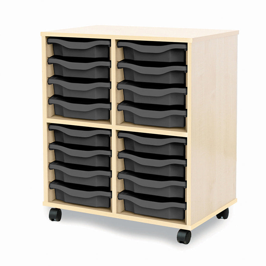 Monarch Allsorts Tray Units 16 Single Tray Unit Maple Dark Grey Monarch trays