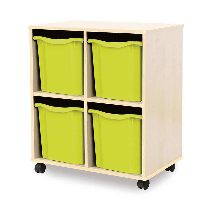Monarch Allsorts Tray Units 4 Quad Tray Unit Maple Lime Monarch Trays