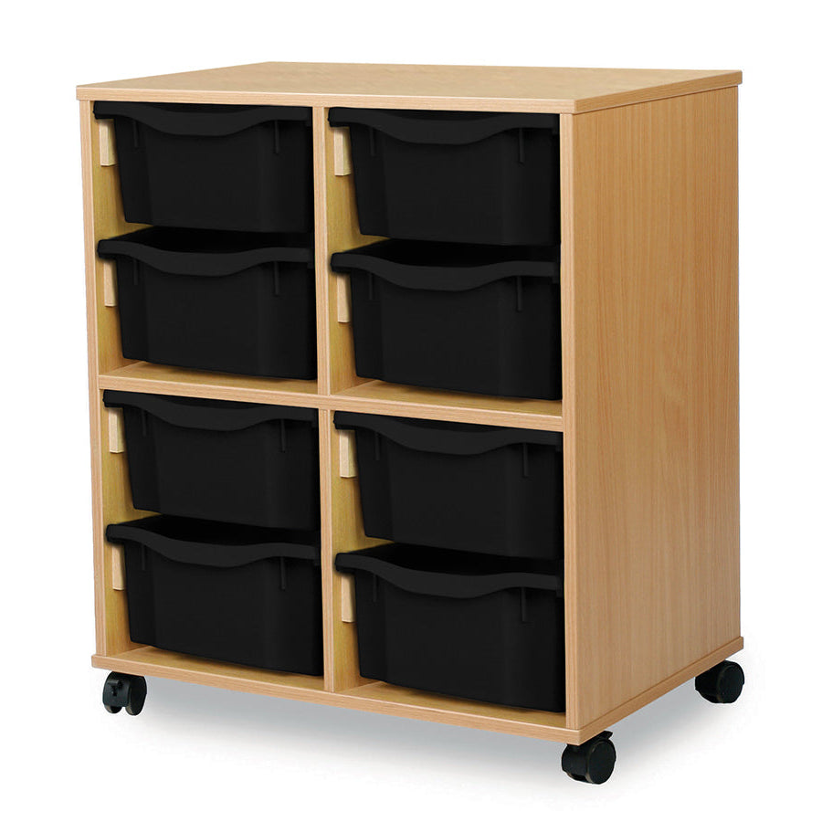 Monarch Allsorts Tray Units 8 Double Tray Unit Beech Black Monarch trays