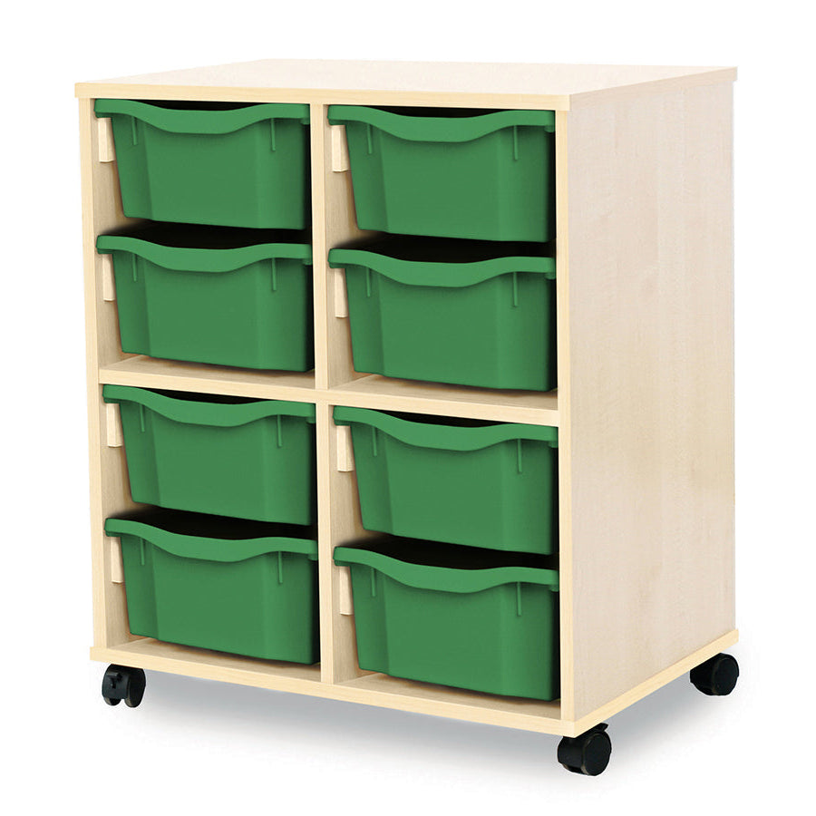 Monarch Allsorts Tray Units 8 Double Tray Unit Maple Green Monarch trays