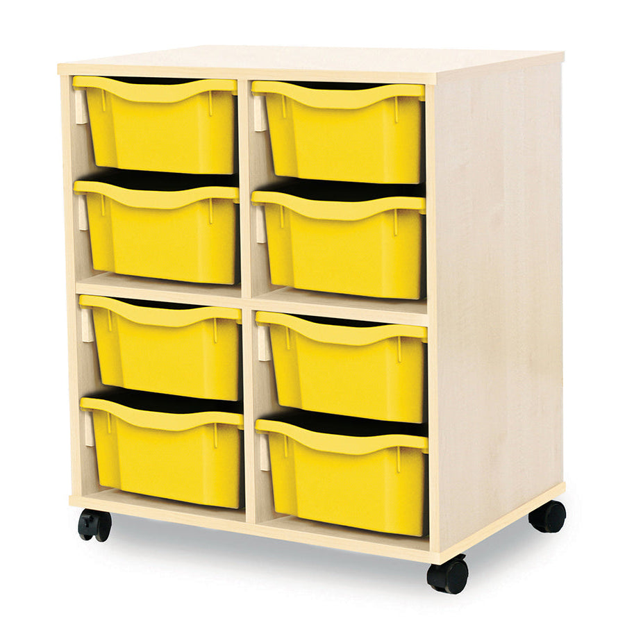 Monarch Allsorts Tray Units 8 Double Tray Unit Maple Yellow Monarch trays