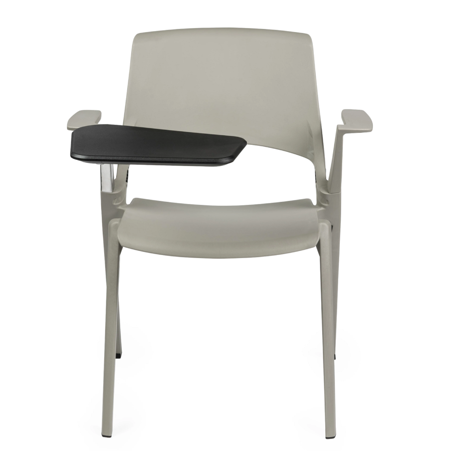 Myke Stacking Chair With Arms & Tablet