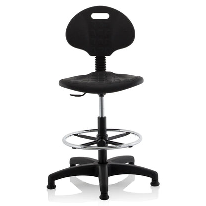 Malaga Polyurethane Medium Back Hi Rise Draughtsman Task Operator Office Chair