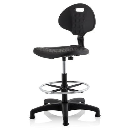 Malaga Polyurethane Medium Back Hi Rise Draughtsman Task Operator Office Chair
