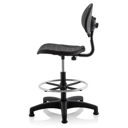 Malaga Polyurethane Medium Back Hi Rise Draughtsman Task Operator Office Chair