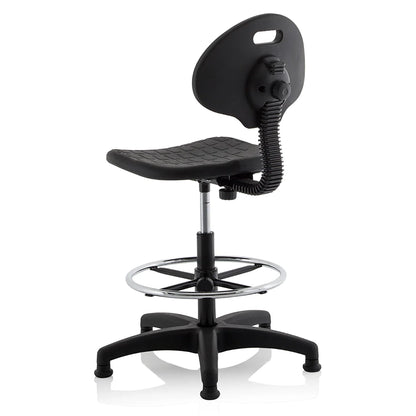 Malaga Polyurethane Medium Back Hi Rise Draughtsman Task Operator Office Chair