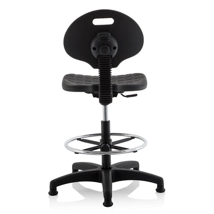 Malaga Polyurethane Medium Back Hi Rise Draughtsman Task Operator Office Chair