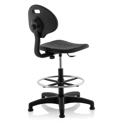 Malaga Polyurethane Medium Back Hi Rise Draughtsman Task Operator Office Chair