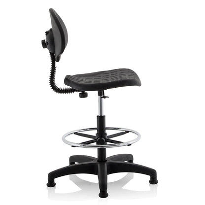 Malaga Polyurethane Medium Back Hi Rise Draughtsman Task Operator Office Chair