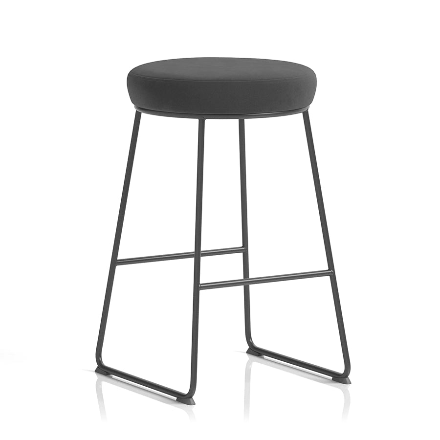 Turin Black Frame Stool