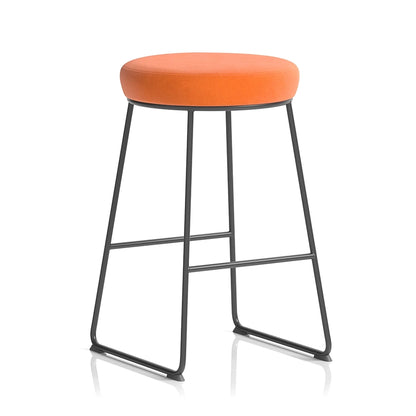 Turin Black Frame Stool
