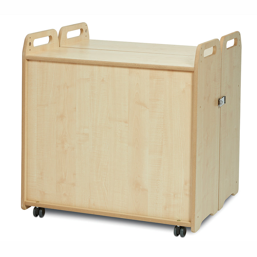 Pack-Away Cabinet with 12 Clear Tubs or Baskets