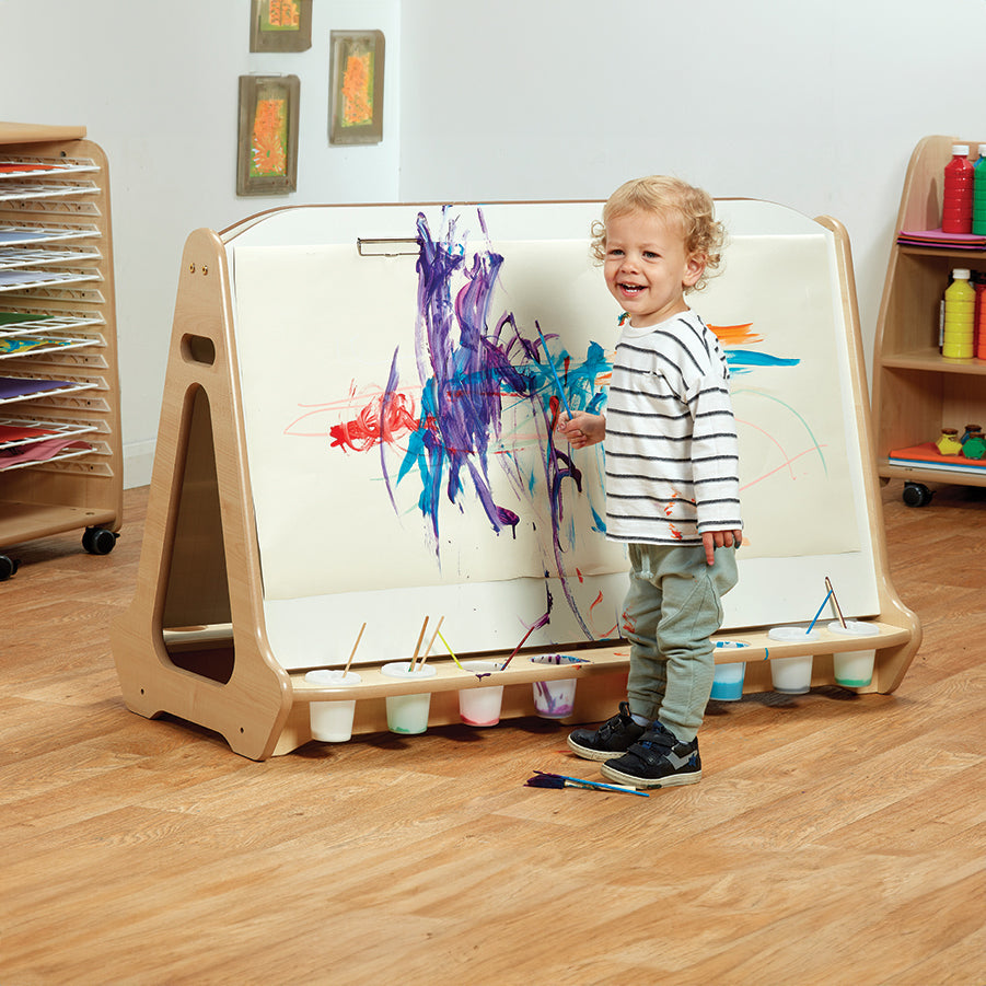 Double-sided 4 Station Easel (Whiteboard)