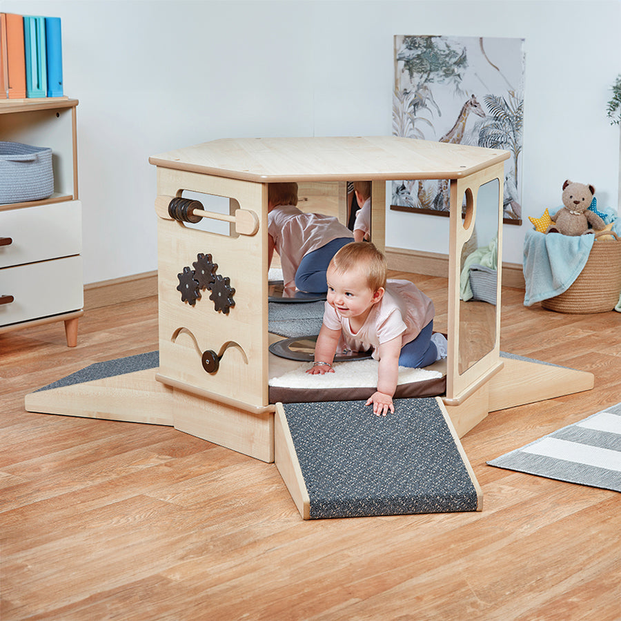 Magical Mirror Den with Ramps and Sensory Cushion
