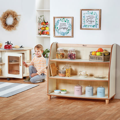 Home from Home Tiered Shelf Unit with Mirror Back