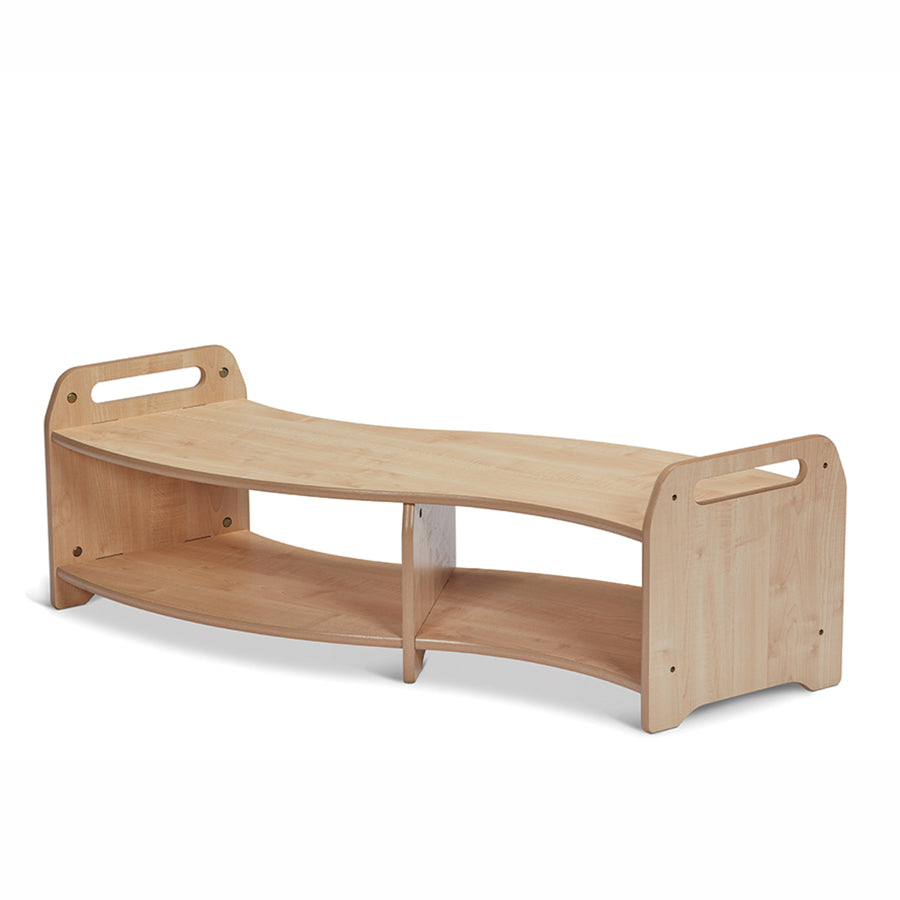 Low S-shape Open Sweep Shelving Unit