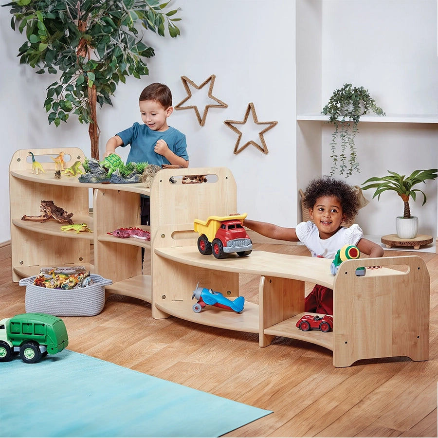 Tall S-shape Open Sweep Shelving Unit