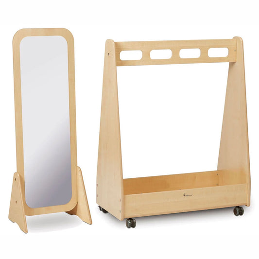 Dressing-Up Trolley & Free Standing Mirror