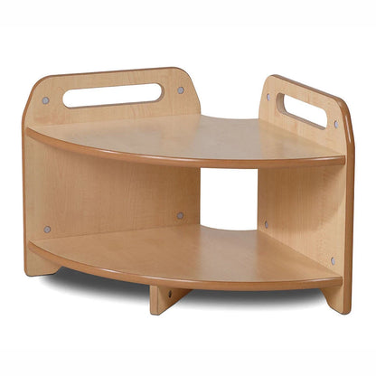 Low Level 90 Degree Corner Unit with 1 or 2 Clear Tubs or Baskets