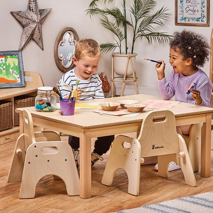 Small Rectangular Table + 4 Sturdy Chairs