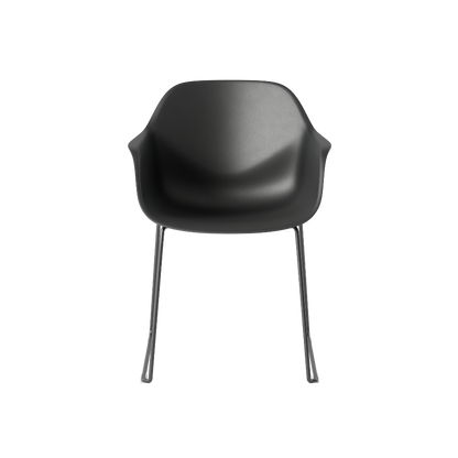 FourMe 88 bio-polypropylene skid frame chair