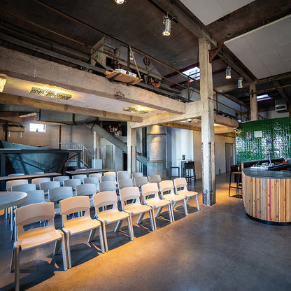 Postura+ One Piece Poly Chair Ash Grey Lifestyle Image 1