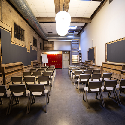 Postura+ One Piece Poly Chair Ash Grey Lifestyle Image 2