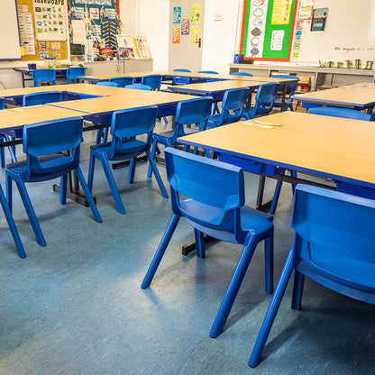 Postura+ One Piece Poly Chair Ink Blue Lifestyle Image