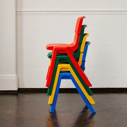 Postura+ One Piece Poly Chair Stacked Side View