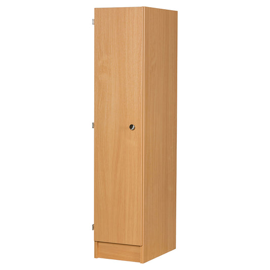 Primary Height One Door Premium Wooden Locker - H1370mm Flat Top with knob handle