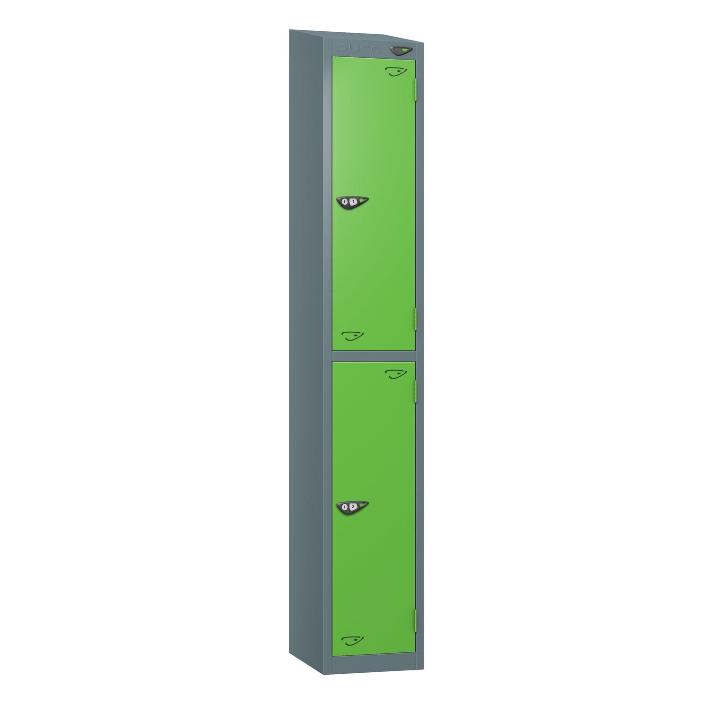 Pure Prime 2 Door Sloping Top Locker H1950/1800xW300xD380mm