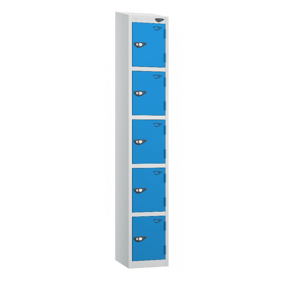 Pure Prime 5 Door Sloping Top Locker H1950/1800xW300xD380mm