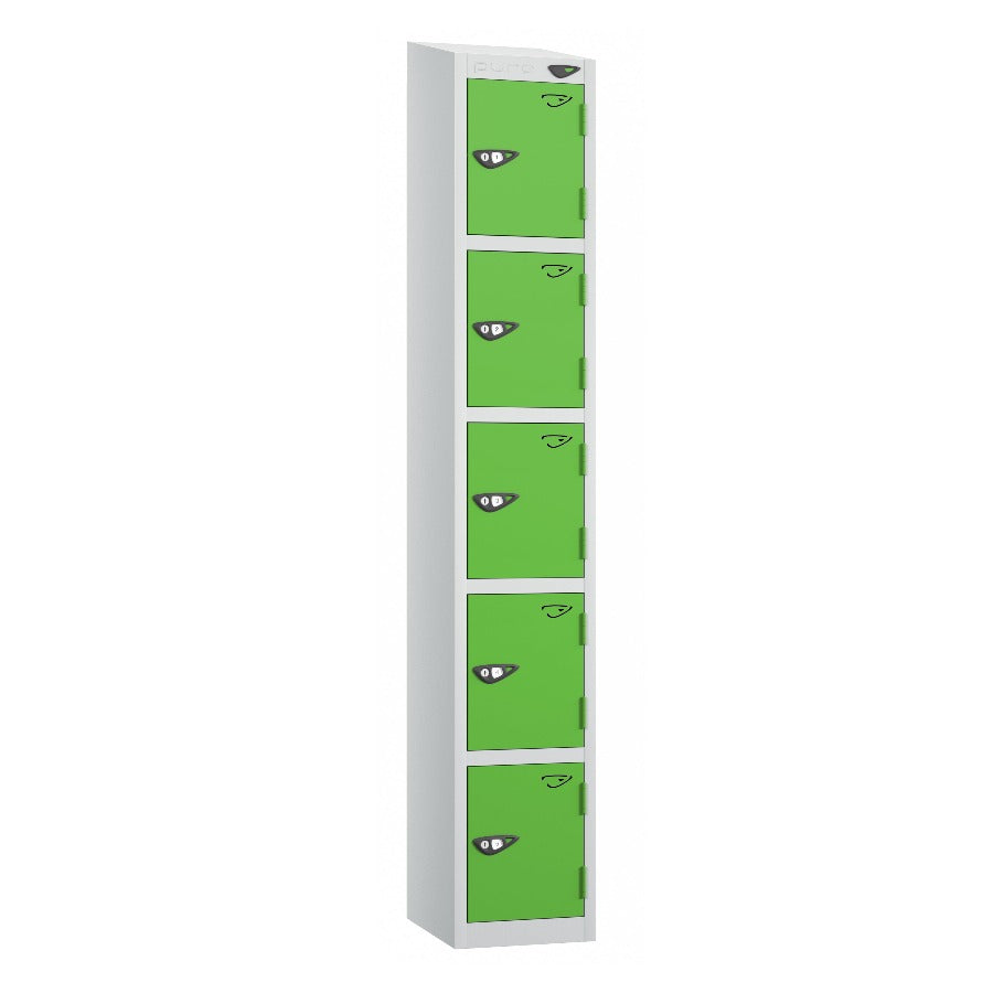 Pure Prime 5 Door Sloping Top Locker H1950/1800xW300xD380mm