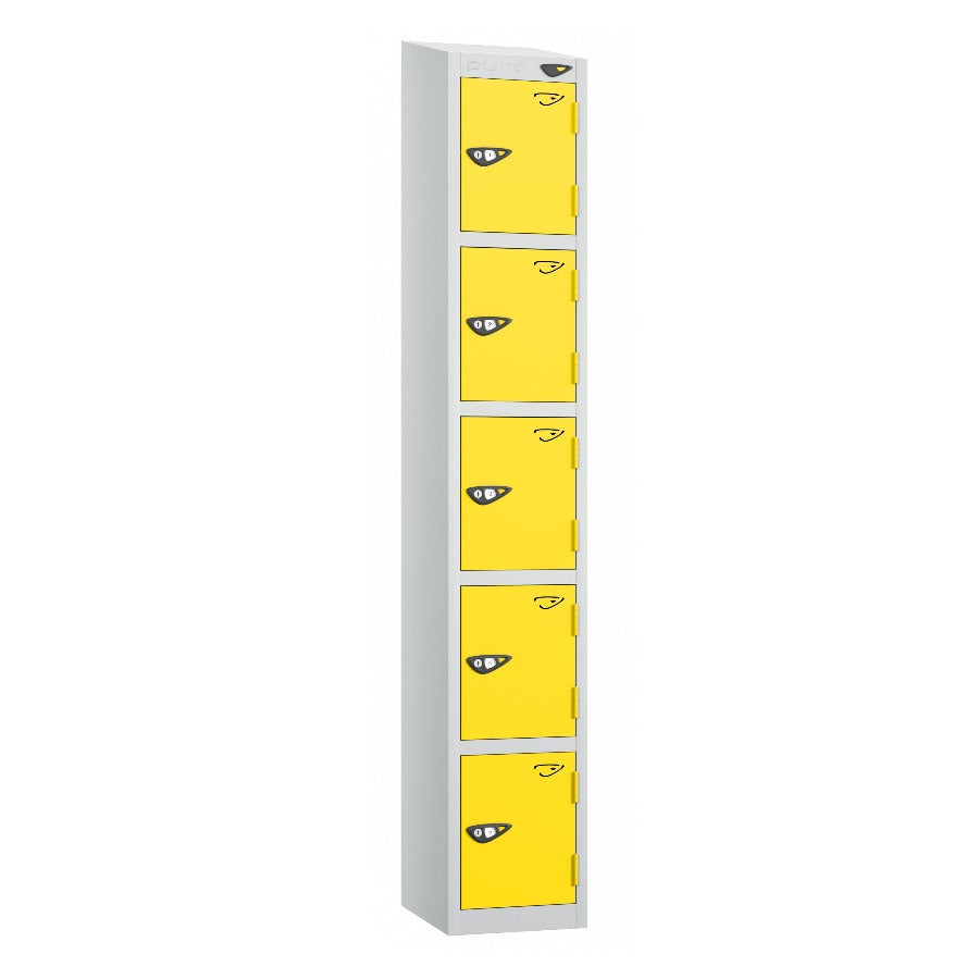 Pure Prime 5 Door Sloping Top Locker H1950/1800xW300xD380mm