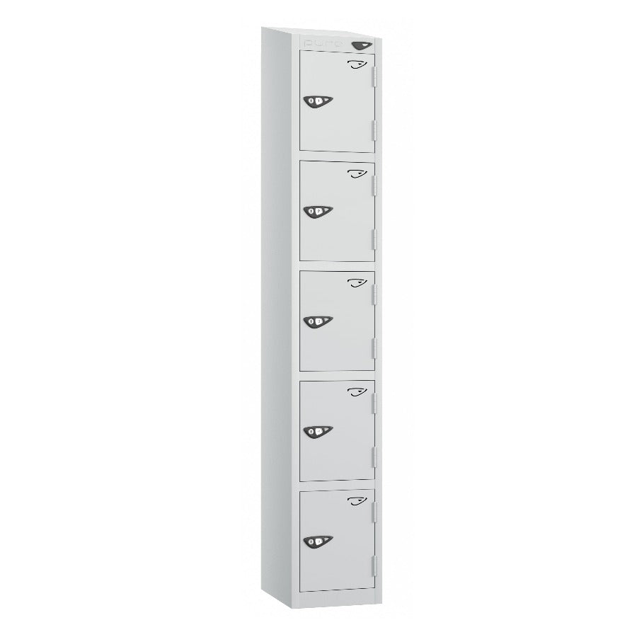 Pure Prime 5 Door Sloping Top Locker H1950/1800xW300xD380mm