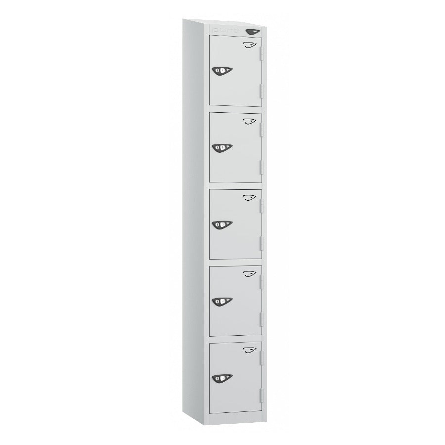 Pure Prime 5 Door Sloping Top Locker H1800xW300xD380mm