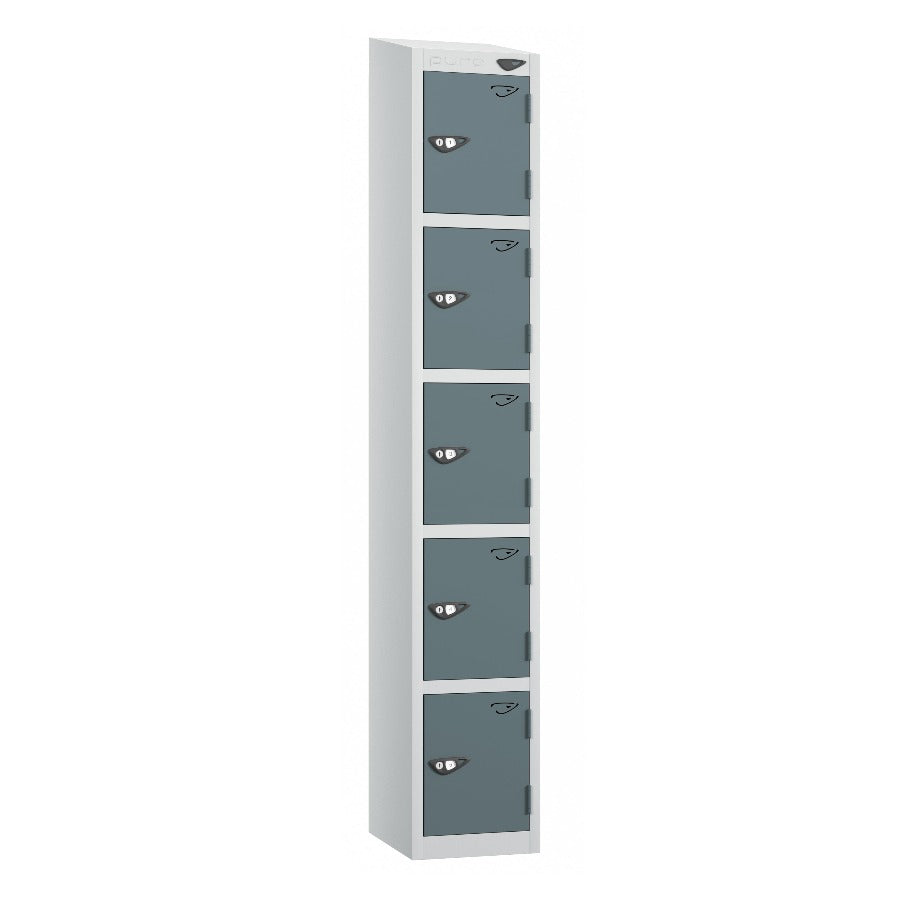 Pure Prime 5 Door Sloping Top Locker H1950/1800xW300xD380mm