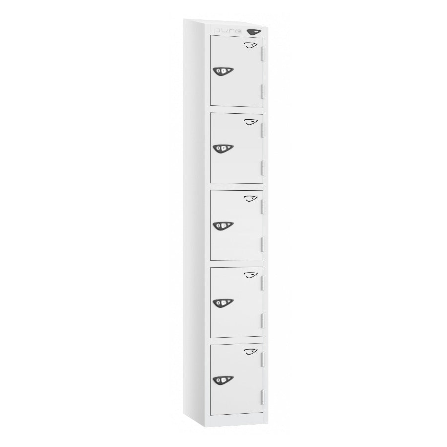 Pure Prime 5 Door Sloping Top Locker H1950/1800xW300xD380mm