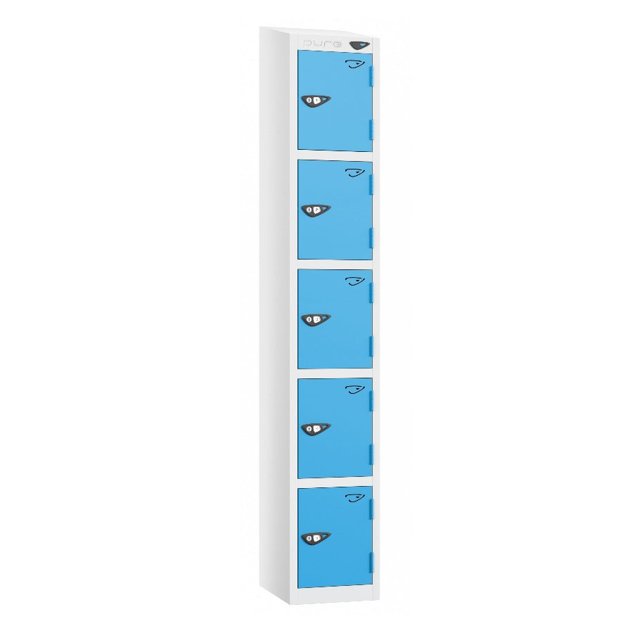 Pure Prime 5 Door Sloping Top Locker H1800xW300xD380mm