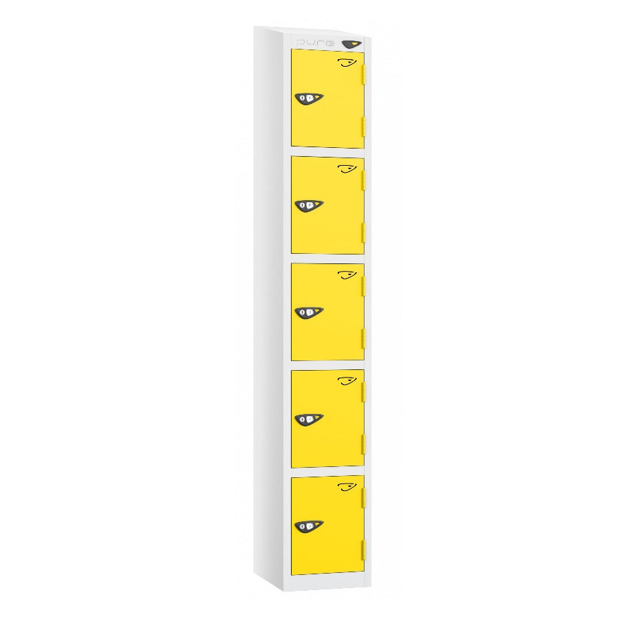 Pure Prime 5 Door Sloping Top Locker H1950/1800xW300xD380mm