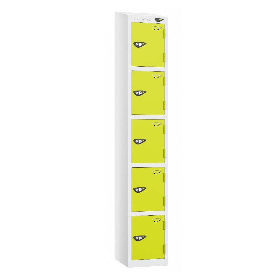 Pure Prime 5 Door Sloping Top Locker H1950/1800xW300xD380mm