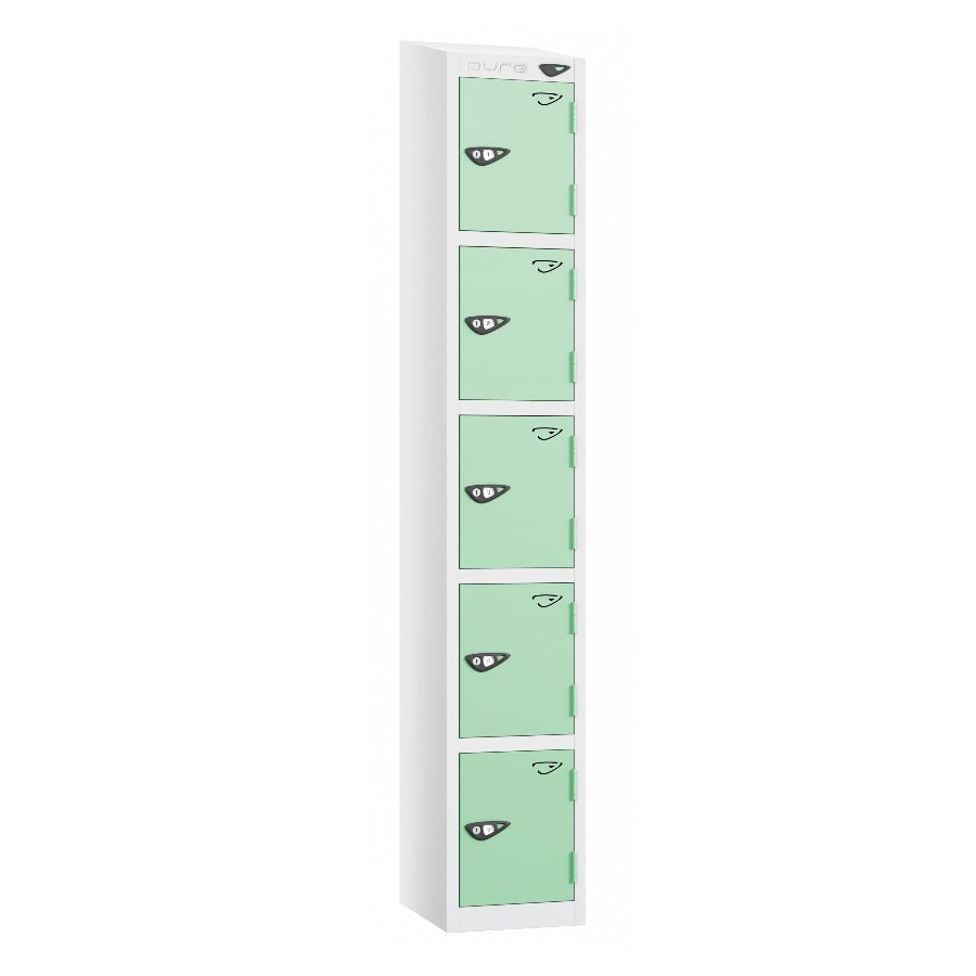 Pure Prime 5 Door Sloping Top Locker H1950/1800xW300xD380mm