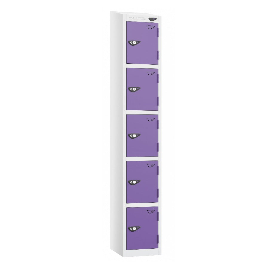 Pure Prime 5 Door Sloping Top Locker H1950/1800xW300xD380mm