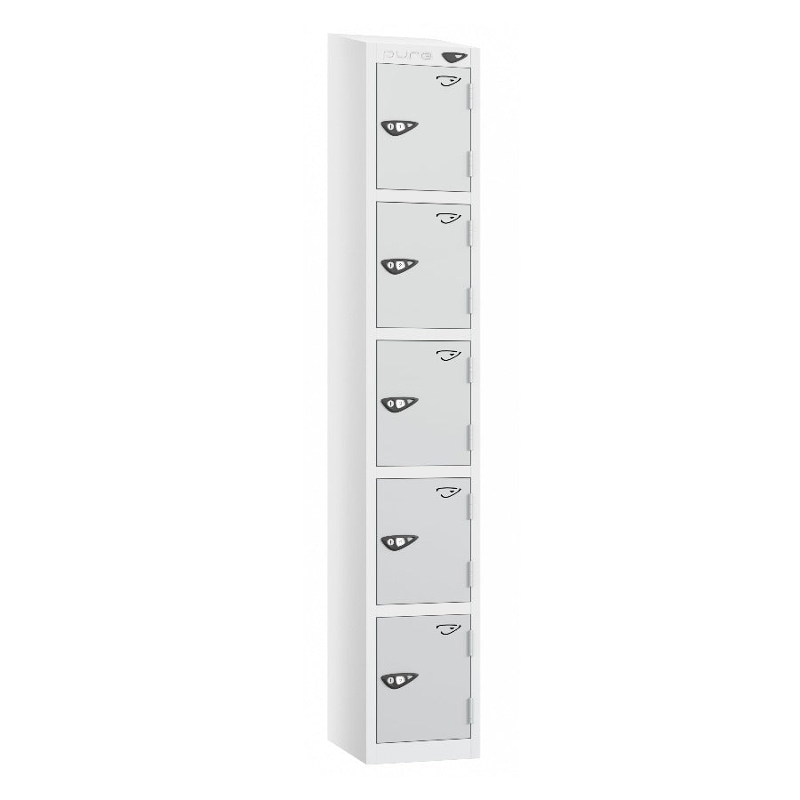 Pure Prime 5 Door Sloping Top Locker H1950/1800xW300xD380mm