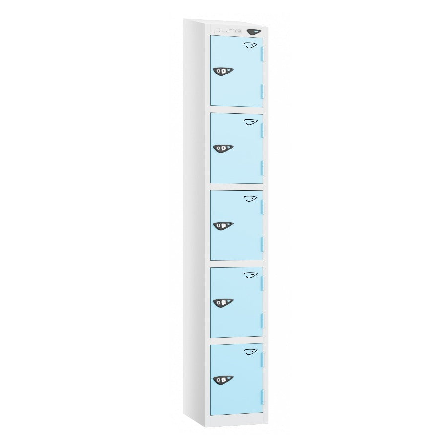 Pure Prime 5 Door Sloping Top Locker H1950/1800xW300xD380mm