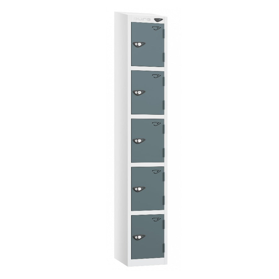 Pure Prime 5 Door Sloping Top Locker H1950/1800xW300xD380mm