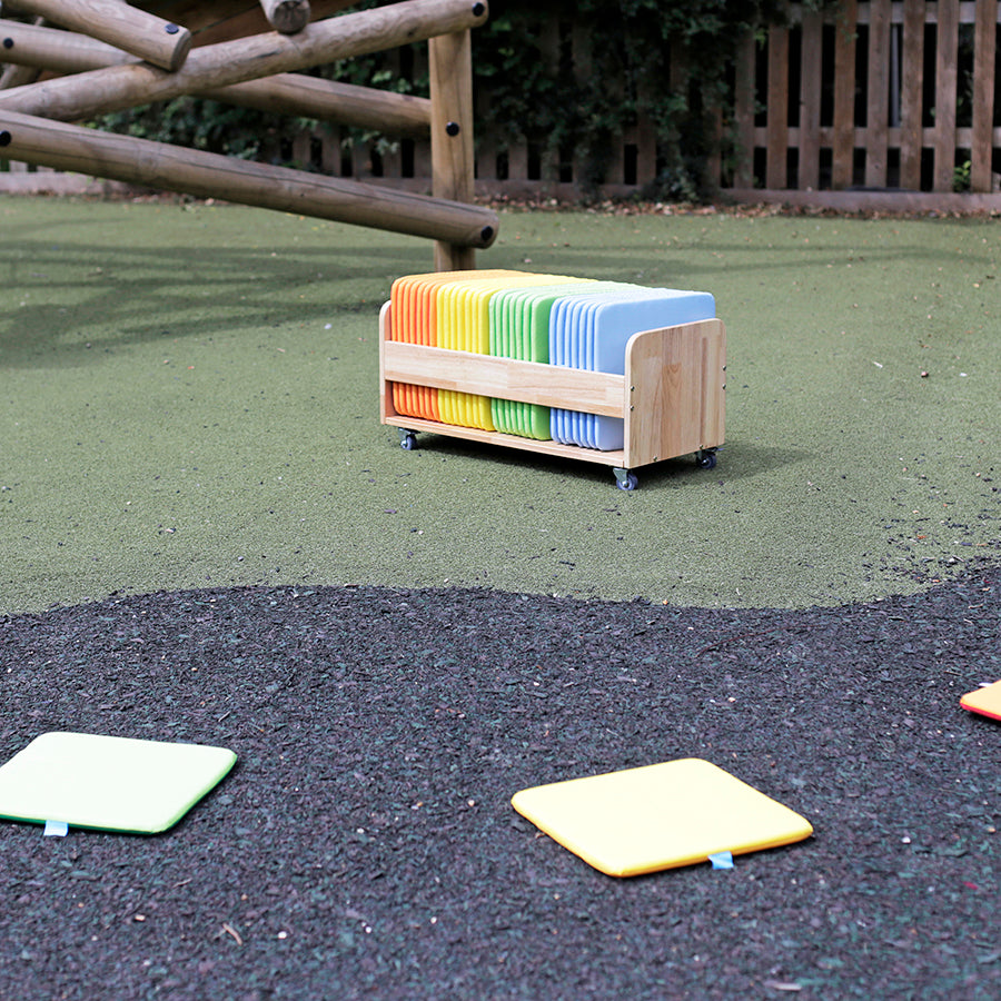 Rainbow™ Square Mats (Pack of 32) & Tuf 2™ Trolley BN0107-N MB31636
 10