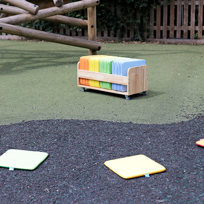 Rainbow™ Square Mats (Pack of 32) & Tuf 2™ Trolley BN0107-N MB31636
 10